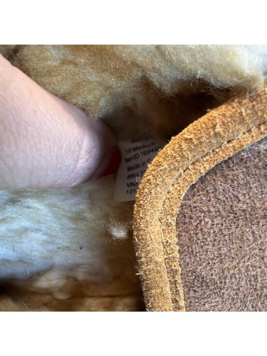 L.L.Bean Wicked Good Sheepskin Slippers Men’s 10 Slip-On Brown/Tan Real Fur main image 6